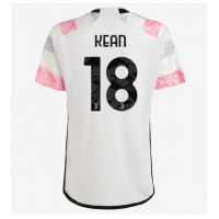 Camiseta Juventus Moise Kean #18 Segunda Equipación Replica 2023-24 mangas cortas